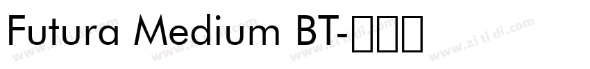 Futura Medium BT字体转换